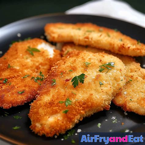 Air Fryer Chicken Schnitzel The Best Recipe Airfryandeat