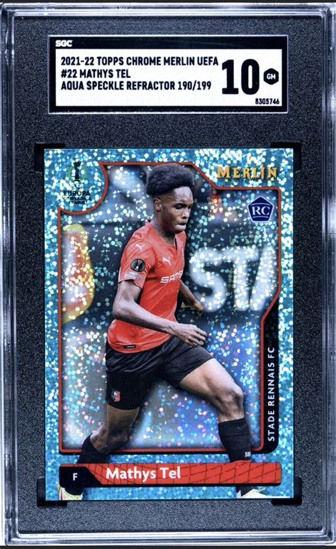 Merlin Chrome Uefa Mathys Tel Aqua Speckle Refractor