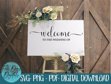 Welcome To The Wedding Of Svg Wedding Svg Welcome To Our Etsy