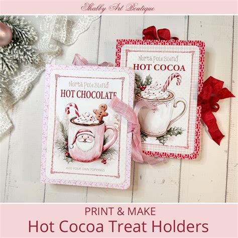 Print Make Christmas Hot Cocoa Treat Holders USA And A4 Sizes Etsy