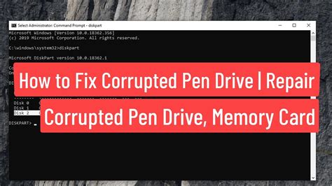 How To Fix Corrupted Pen Drive Repair Corrupted Pen Drive Memory