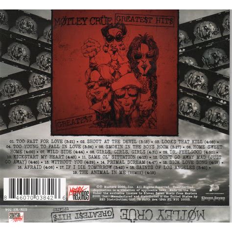 Motley Crue Greatest Hits M Tley Cr E Mp Buy Full Tracklist