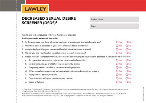 Did You Know There Is An Initial Screening Tool To Assist In The Assessment Of Hypoactive Sexual