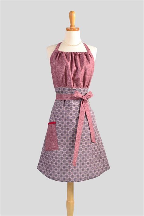 Cute Kitsch Retro Apron Full Kitchen Womens Apron Handmade Etsy 원피스