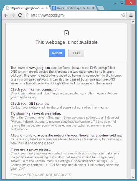 Chrome S Redesigned Navigation Error Pages