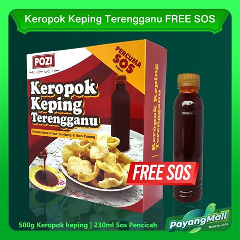 PMKeropok Keping Terengganu 500g Ikan Tambang Dan Parang Dengan Sos