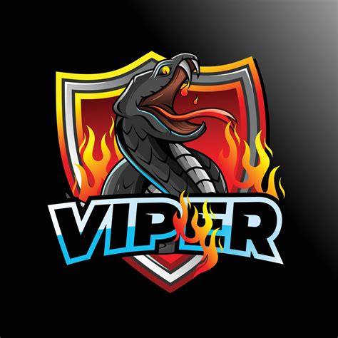 Red Viper Snake Logo