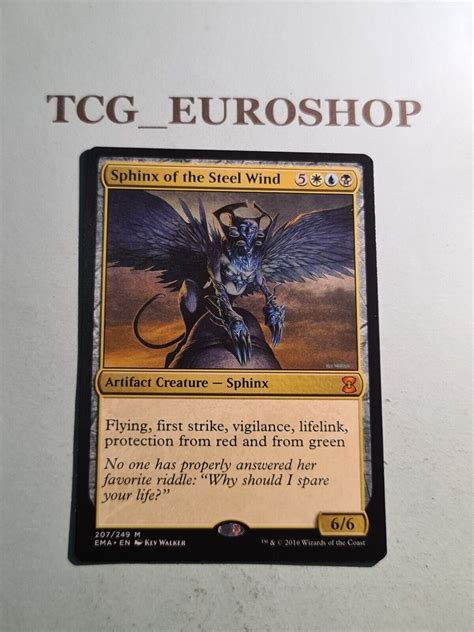 Sphinx Of The Steel Wind ︎eternal Masters ︎mythic ︎mtg ︎2016 ︎english