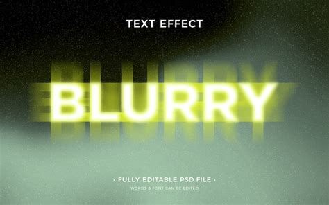 Premium Psd Blur Text Effect