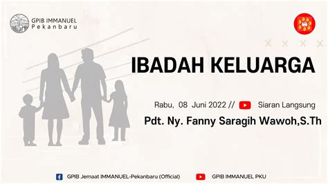 [live] Ibadah Keluarga Dalam Rangka Bulan Pelkes Rabu 08 Juni 2022