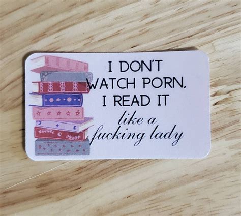 I Dont Watch Porn I Read It Like A Fung Lady Die Cut Etsy