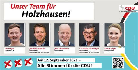 Unser Team F R Holzhausen Cdu Georgsmarienh Tte