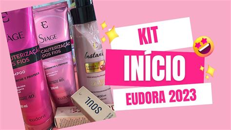 Kit início da Eudora Abertura de caixa YouTube