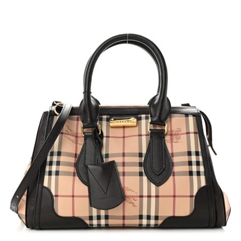 Burberry Haymarket Check Small Gladstone Chocolate 1298992 Fashionphile
