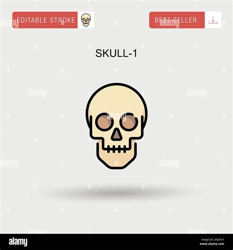 Contour Skeleton Human Skull Icon Hi Res Stock Photography And Images