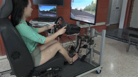 The Pedal Laboratory Zoe Drives A Simulated Vehicle With An Automatic Transmission Mp4 1080p