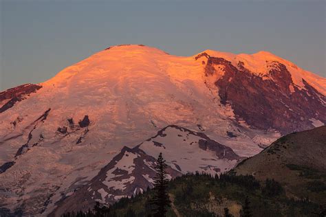 Mount Rainier Sunrise Photograph by Bob Noble - Fine Art America