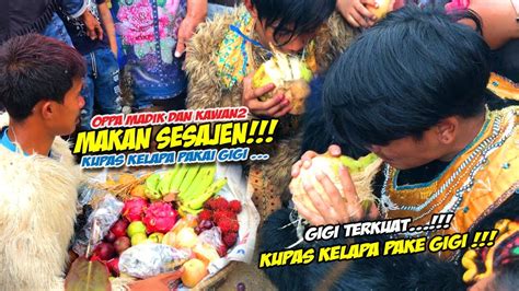 SAAT KHODAM HANOMAN GERANDONG MAKAN SESAJEN KUDA LUMPING MUTIARA