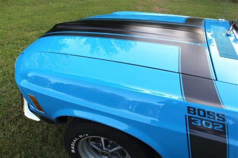 1970 Ford Mustang Boss 302 Grabber Blue 2 Door Coupe 90 Hd Pictures For Sale