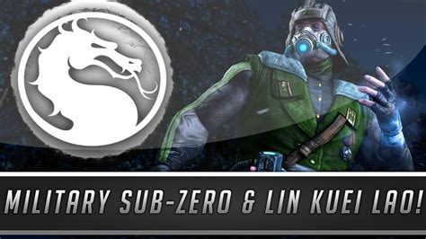 Mortal Kombat X New Military Sub Zero Lin Kuei Kung Lao Skins