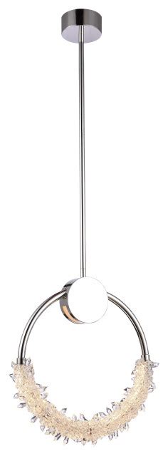 BETHEL INTERNATIONAL BU07P11CH LED Single Pendant Lighting Chrome