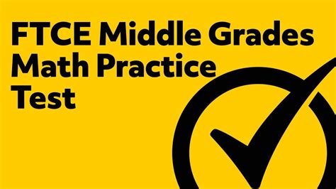 FTCE Middle Grades Math 5 9 025 Practice Test Study Guide