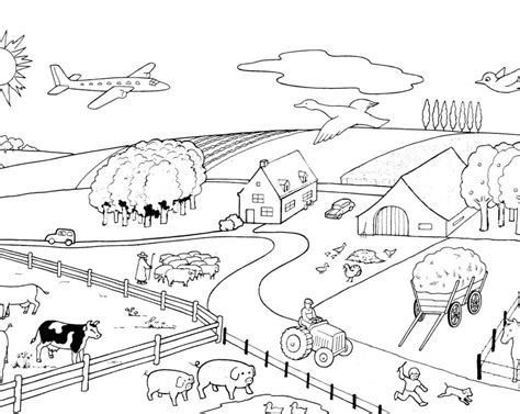 Coloring Pages Of Farms