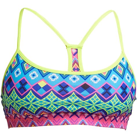 Funkita Top De Bikini Mujer Swim Crop Kris Kringle Bike