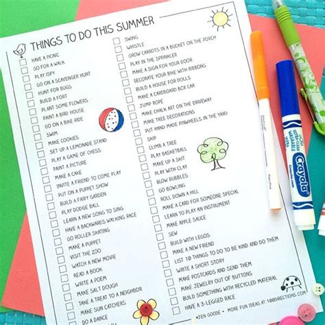 104 things to do during summer break - 100 Directions