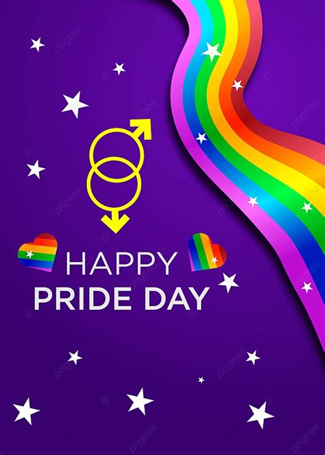 Lgbt Happy Pride Month Rainbow Background With Heart Proud Pride