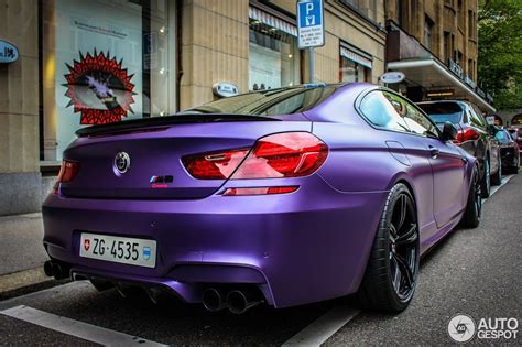 Matte Purple Bmw M Gran Coupe Autos Vehiculos Coches