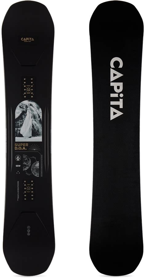 Black Super Defenders Of Awesome Wide Snowboard By CAPiTA SSENSE UK