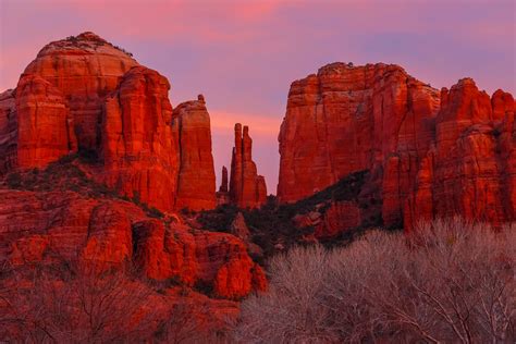 Cathedral Rock At Red Rock Crossing Sedona Arizona Usa X