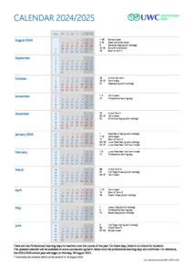 Academic Calendar 2024 2025 UWC South East Asia Dover Campus Term