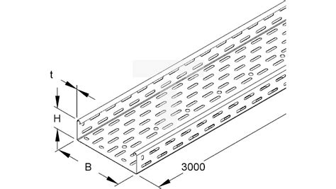 Korytko Kablowe Perforowane X Grubo Mm Rl M
