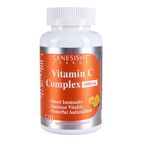 Genesisvit Pharma Vitamin C Complex Mg With Bioflavonoids Rose