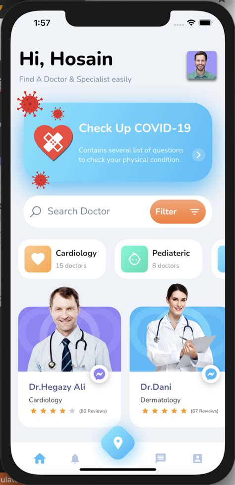 GitHub - hosain-mohamed/doctor-app: This is the Flutter home screen ...
