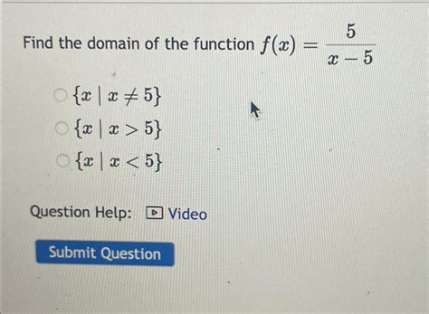 Solved Find The Domain Of The Function