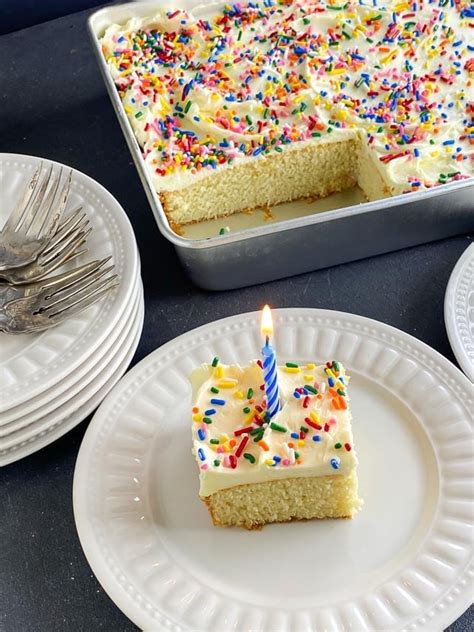 Low Fodmap Yellow Snack Cake With Rainbow Sprinkles Fodmap Everyday