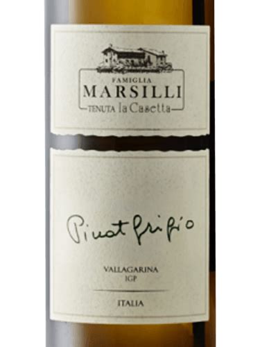 Vini Marsilli Tenuta La Casetta Pinot Grigio Vivino Brasil