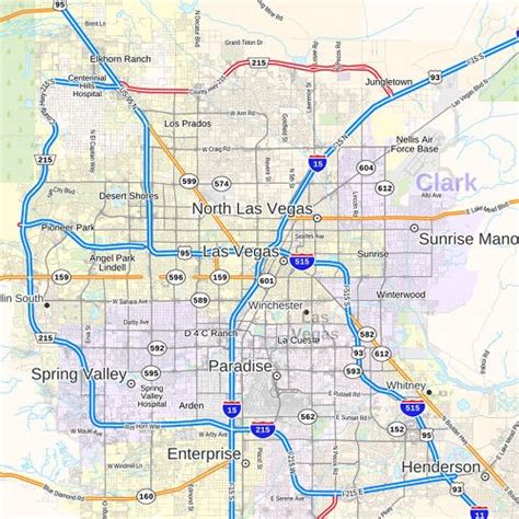 Clark County Nevada Map