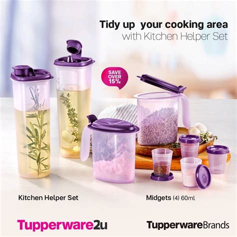 Tupperware Salt N Spice Set Perfect Pour Oil Dispenser Salt