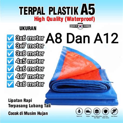 Jual Terpal Lembaran Ukuran 3x7 Meter A12 Terpaulin Korea Tebal Tahan