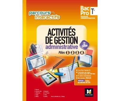 Parcours interactifs Activités de gestion administrative Tle Bac Pro