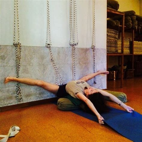 Supta Upavistha Konasana Iyengar Yoga Yoga Props Yoga Rope