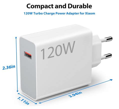 Super Szybka Ładowarka Sieciowa Xiaomi 120W Fast Charge Kabel Usb C