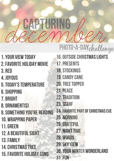 30 Day Challenge Archive | Photo a day challenge, December photo ...