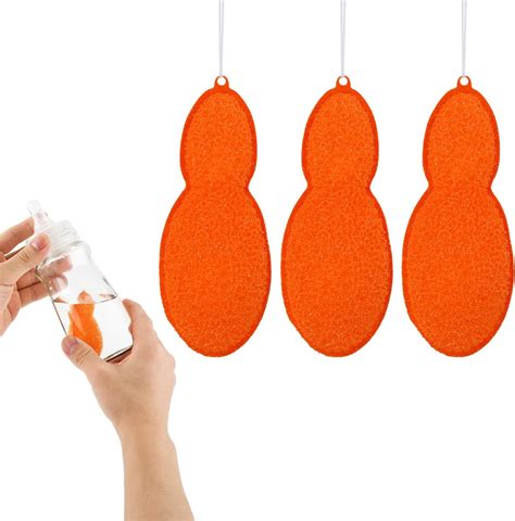 Amazon 3pcs Beans Shaped Bottle Cleaning Sponges Magic Beans