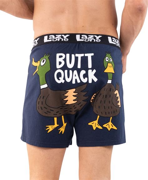 Lazyone Crazy Fun Large Animal Boxers Butt Quack Comical Underwear