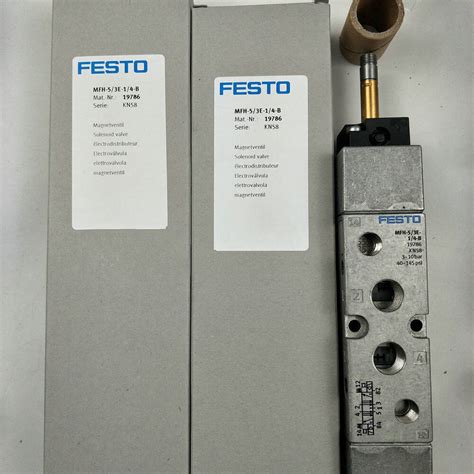 Festo MFH 5 3E 1 4 B 19786 Solenoid Valve New One Free Shipping MFH5